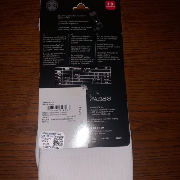 New under armour performance socks. - Picture 3 of 4